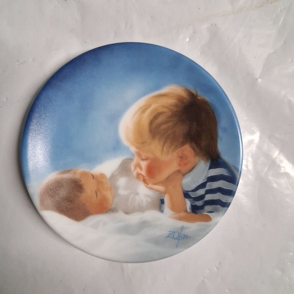 Donald Zolan miniature plate Brotherly Love original box